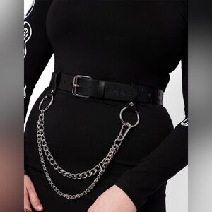 Mary Wyatt Hellion Appleskin Vegan Leather Chain Belt